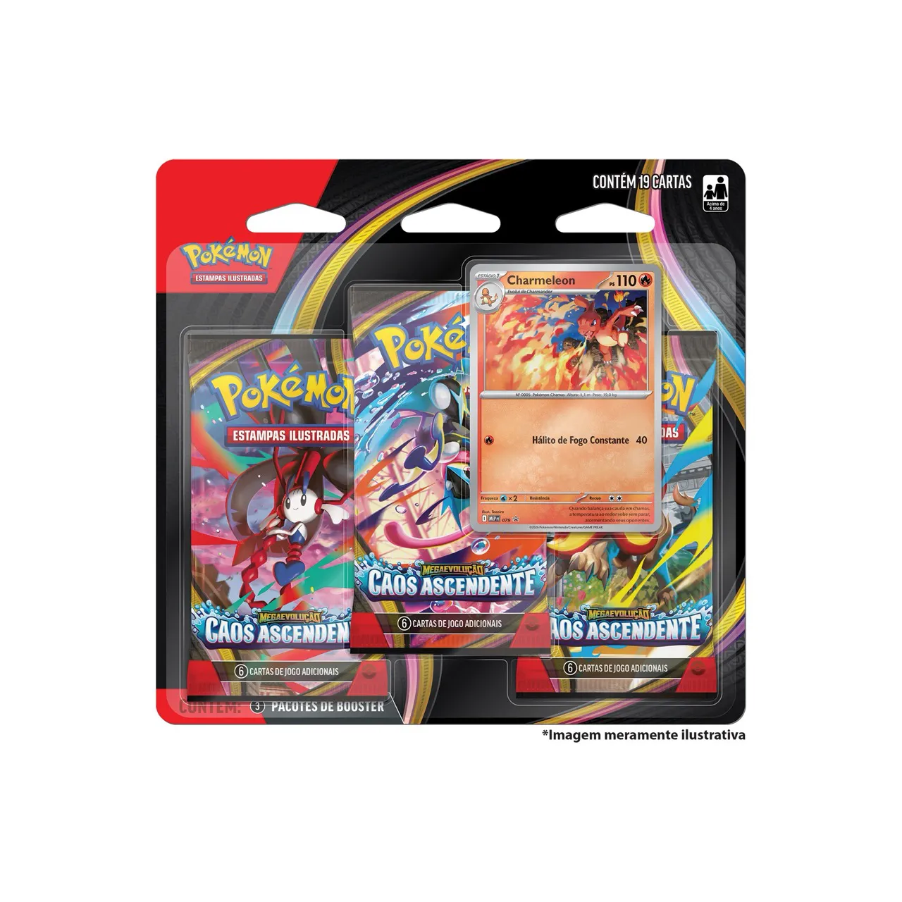 Blister Triplo Pokémon ME04 Caos Ascendente